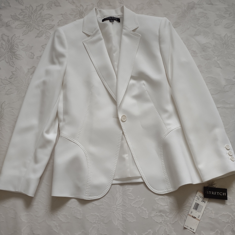 New 🎀 Anne Klein Portofino white blazer jacket